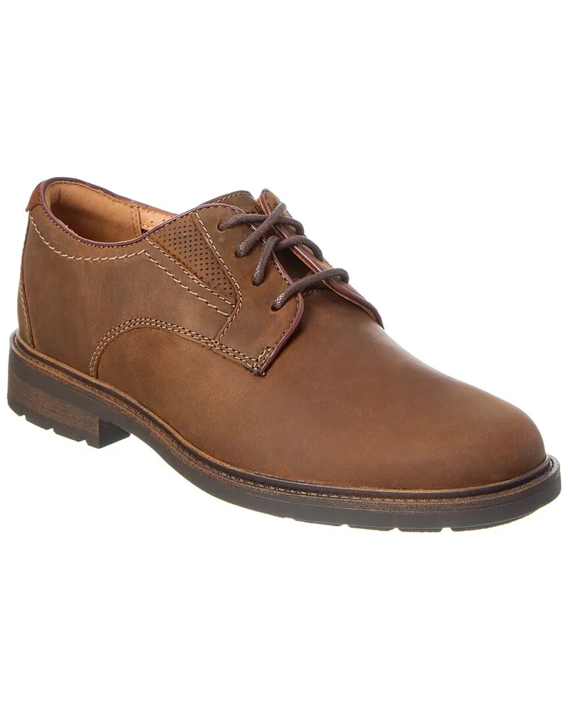 Clarks Un Shire Leather Oxford Brown