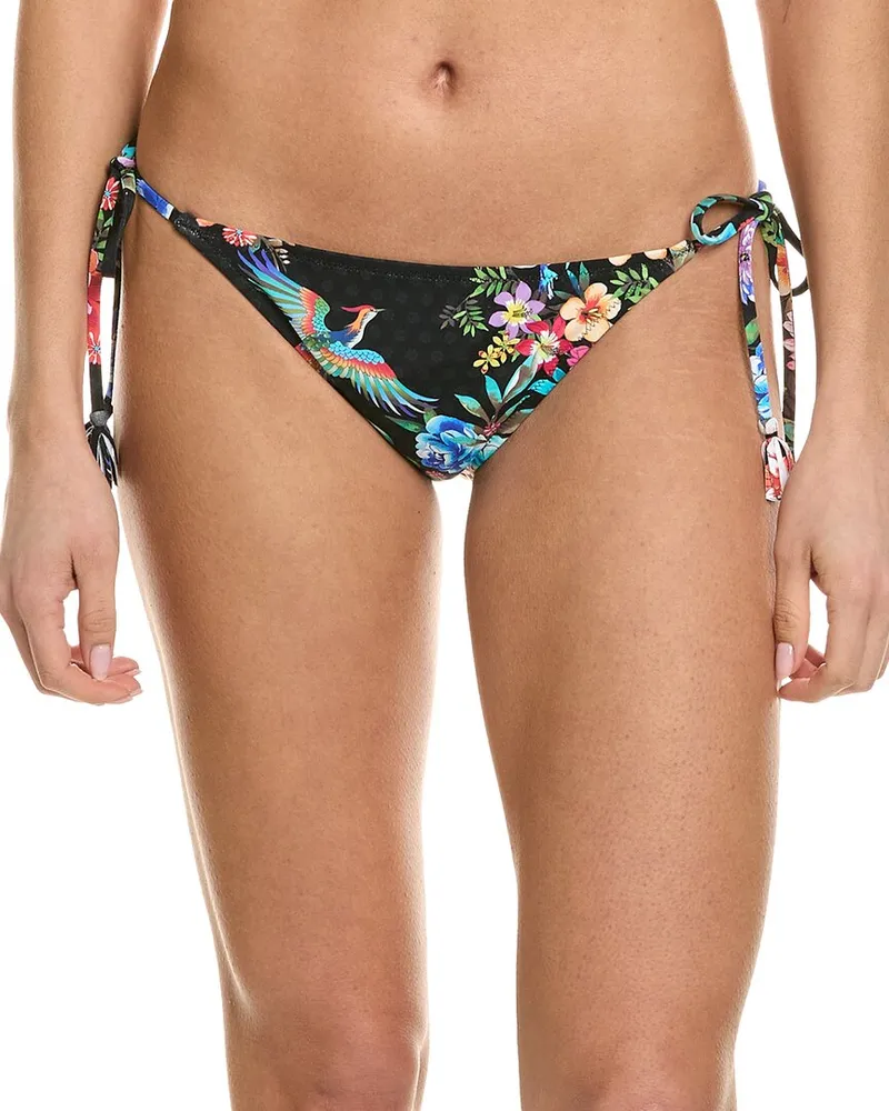 Johnny Was String Bikini Bottom Black