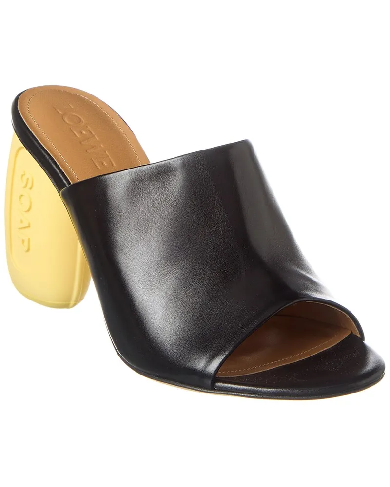 Loewe Soap Leather Sandal Black