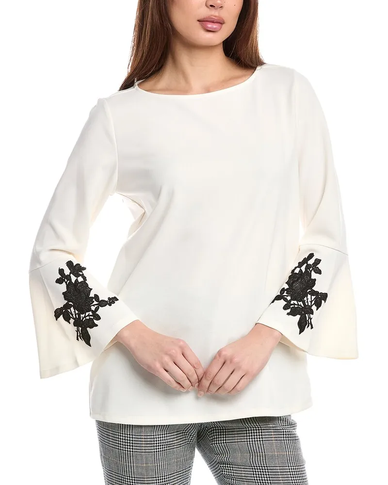 Anne Klein Bell-Sleeve Tunic White