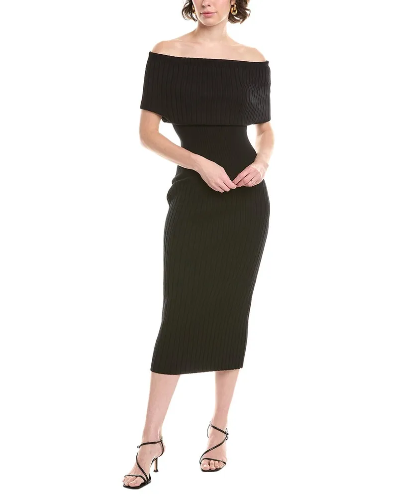 SPORTMAX Feritos Knit Dress Black