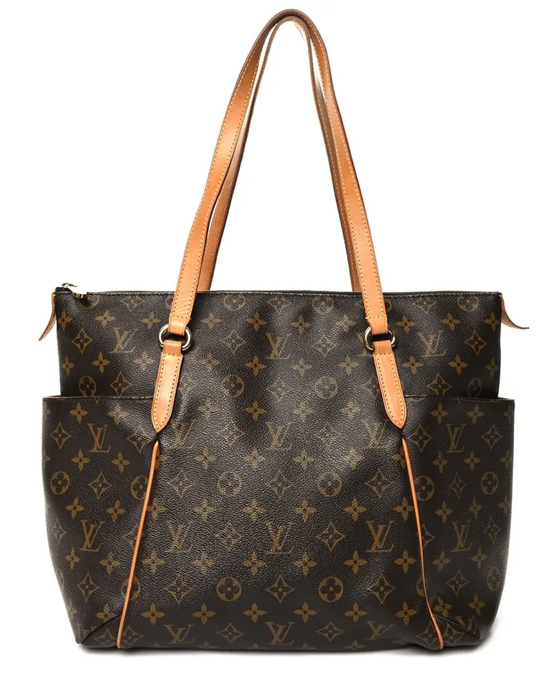 Louis Vuitton Brown Monogram Coated Canvas Totally MM (Authentic Pre-Loved Nocolor