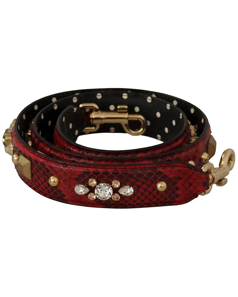 Dolce & Gabbana Leather Bag Strap Red