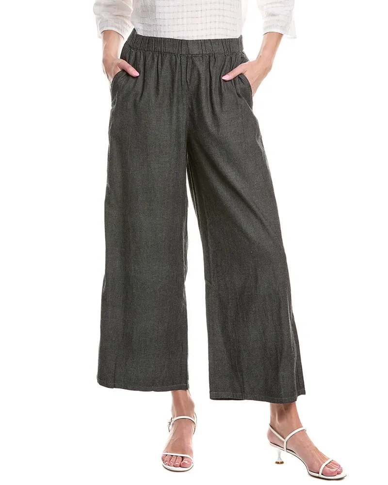Eileen Fisher Pull-On Wide Leg Pant Black