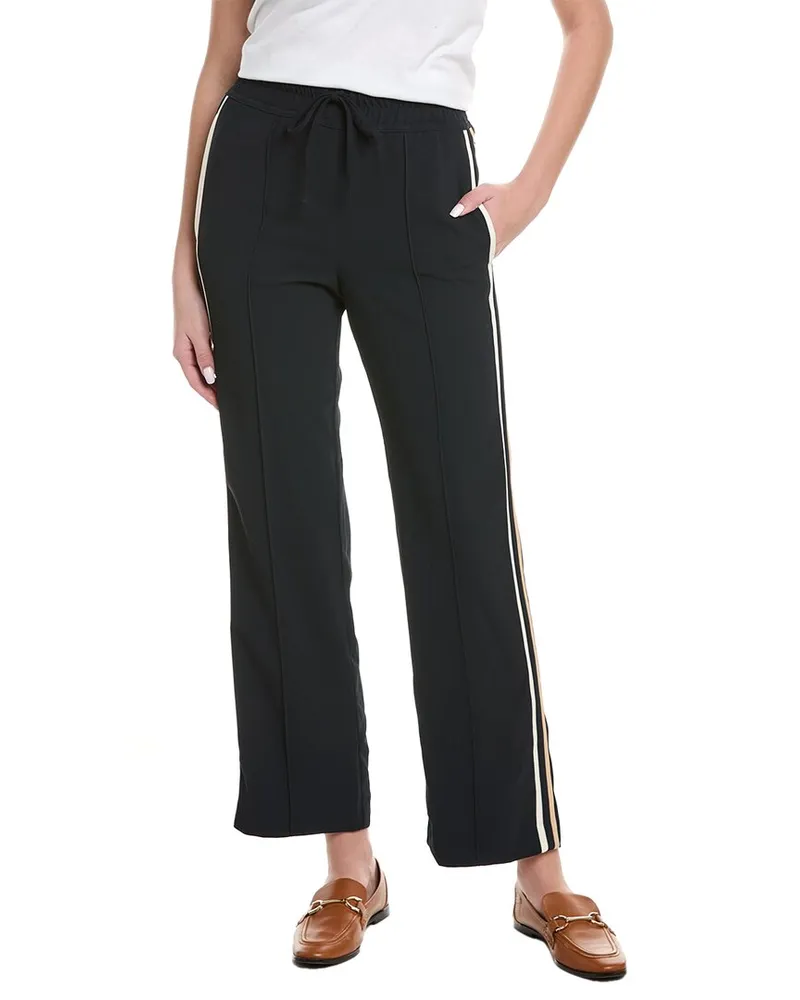 Reiss Odell Wide Pull-On Wide Leg Trouser Navy