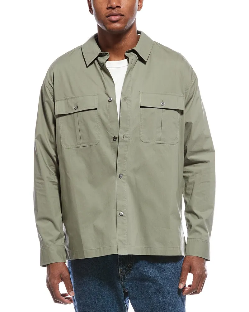 Frame Denim Military Shirt Green