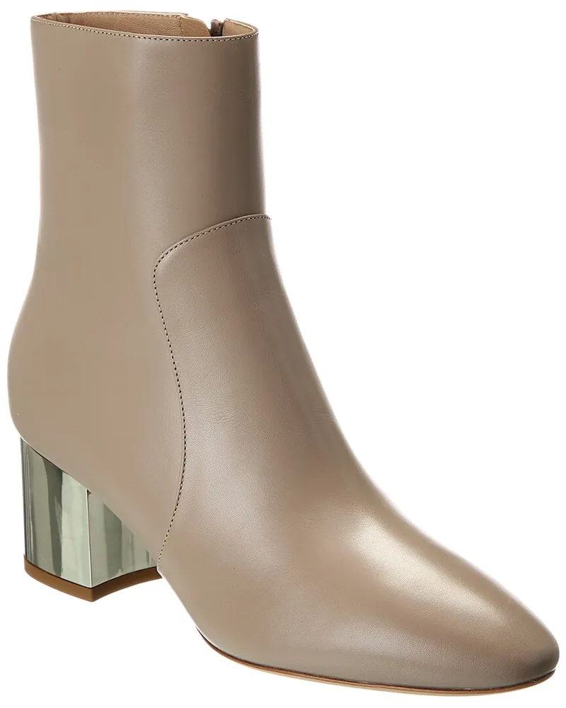 Michael Kors Collection Gloria Runway Leather Bootie Grey