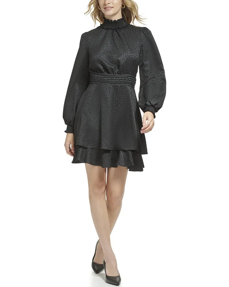 Karl Lagerfeld Mock Neck Dress Nocolor