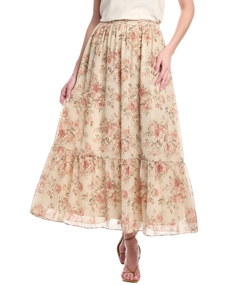 Walter Baker Elana Midi Skirt Pink