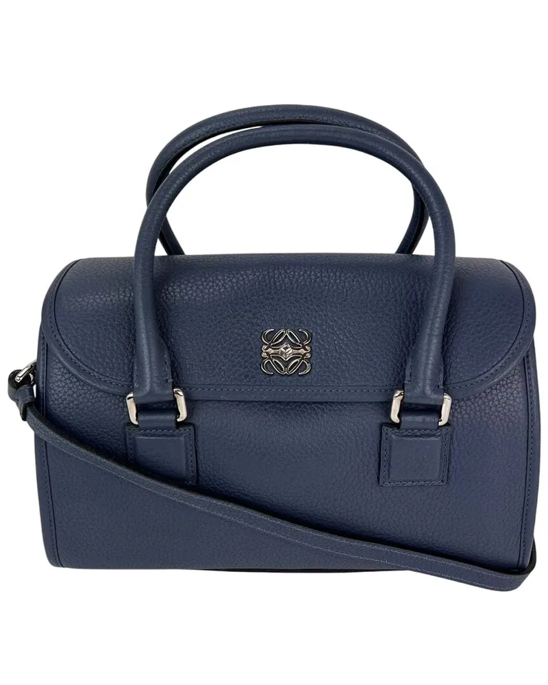 Loewe Blue Leather Alamo 28 Crossbody (Authentic Pre-Loved Nocolor