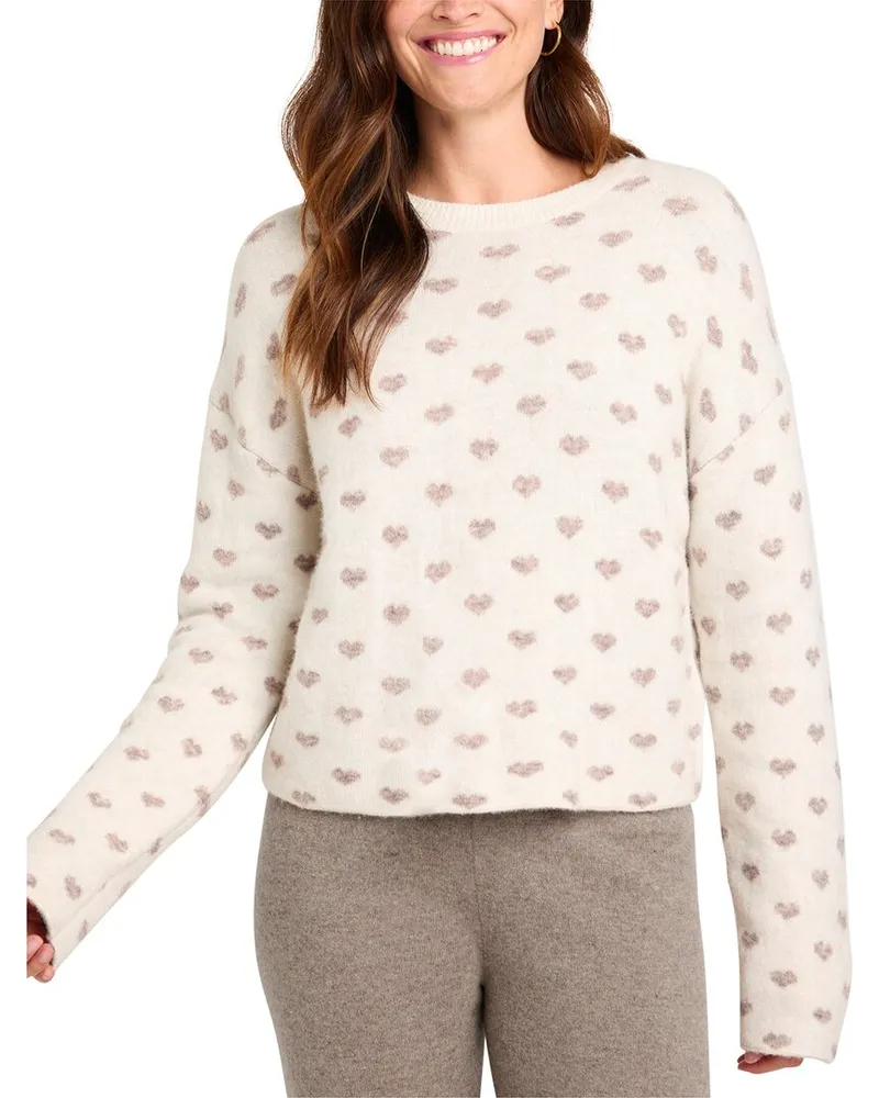 Splendid Lolly Hearts Wool-Blend Sweater Nocolor