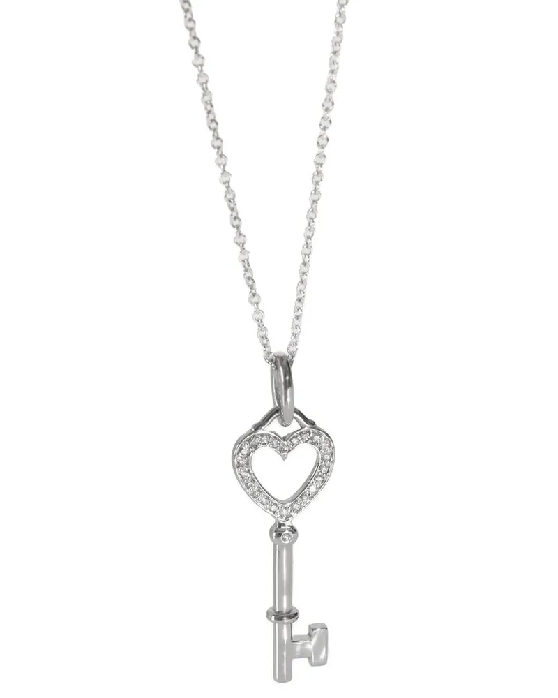Tiffany & Co. Heart Key 18K 0 ct. tw. Diamond Pendant (Authentic Pre-Loved Nocolor