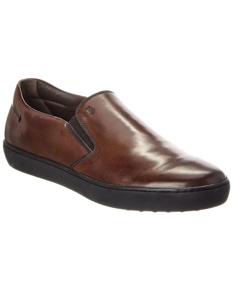 TOD'S TOD’s Leather Slip-On Sneaker Brown