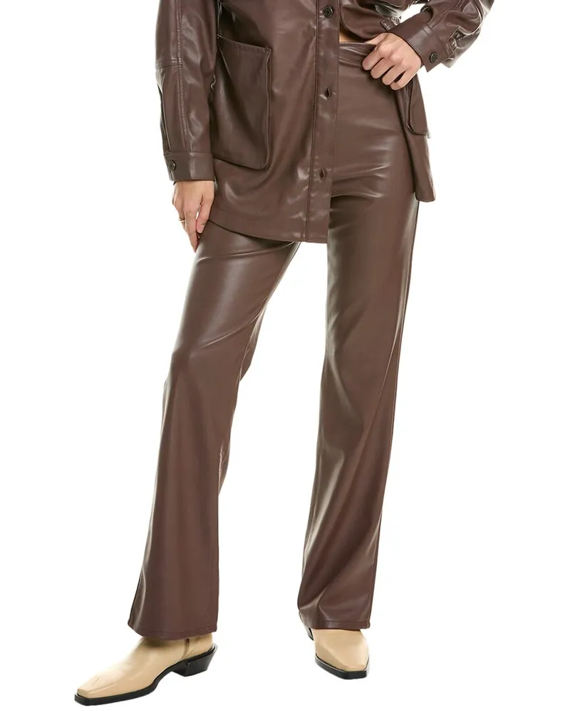 AFRM Alyssa High-Rise Baby Bootcut Pant Brown