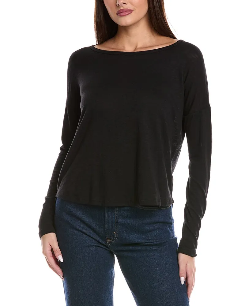 Splendid Zander Slub Top Black
