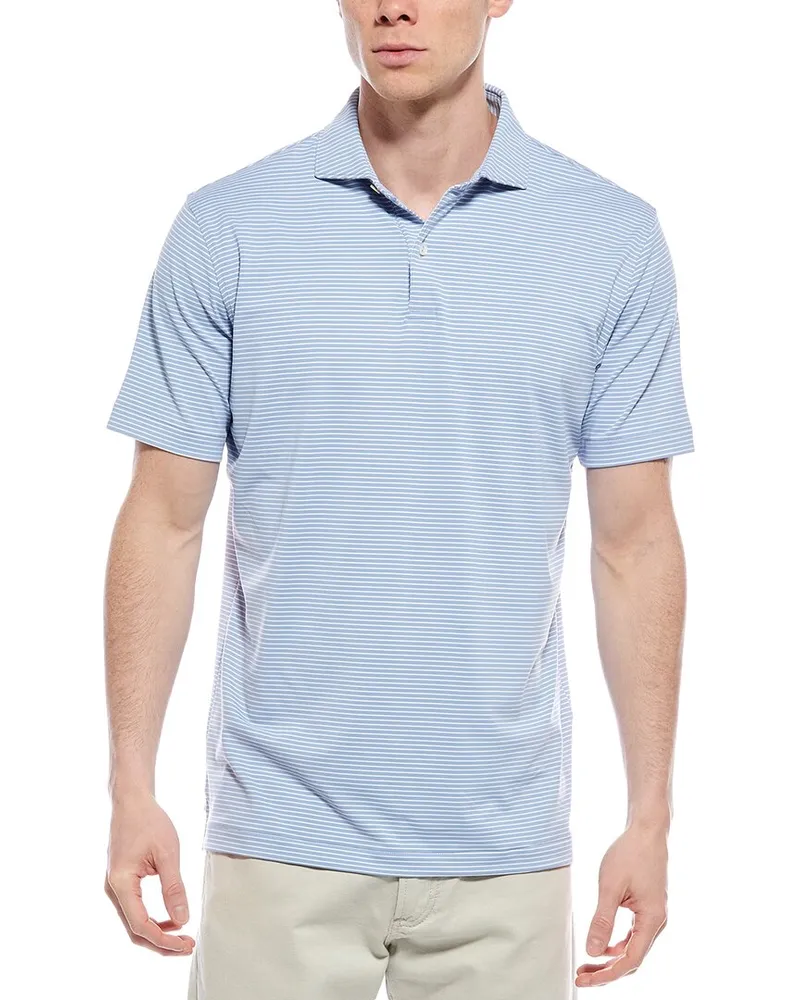 Peter Millar Ballad Performance Jersey Polo Shirt Blue