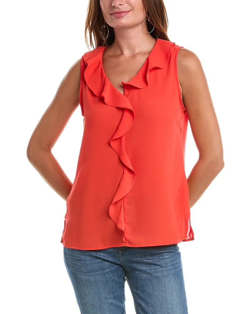 Vince Camuto Ruffle Blouse Nocolor