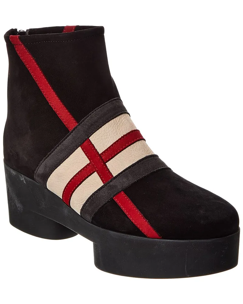 Arche Six007 Suede Platform Boot Black