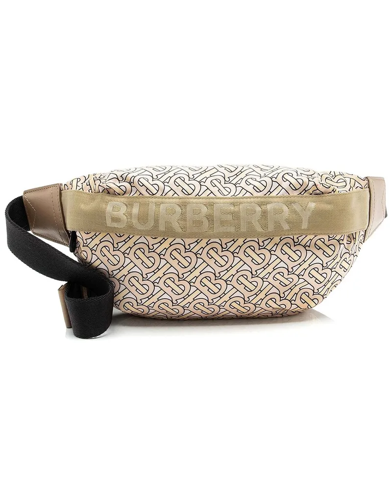 Burberry Brown Nylon TB Monogram Sonny Bumbag (Authentic Pre-Loved Nocolor