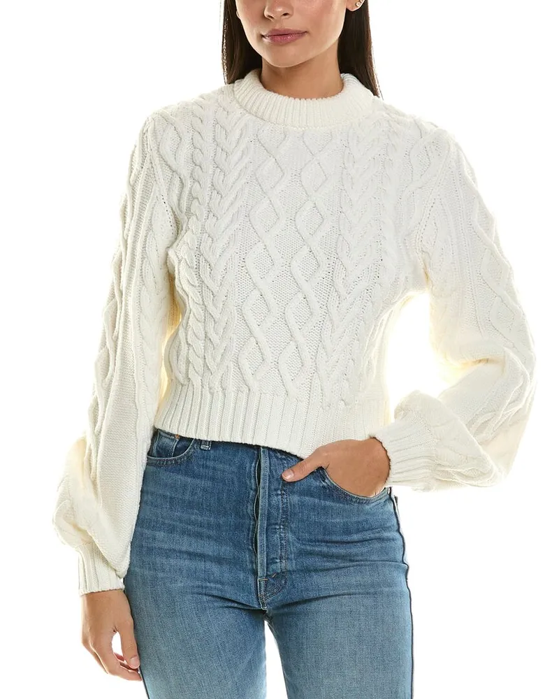 Proenza Schouler White Label Chunky Wool Sweater White