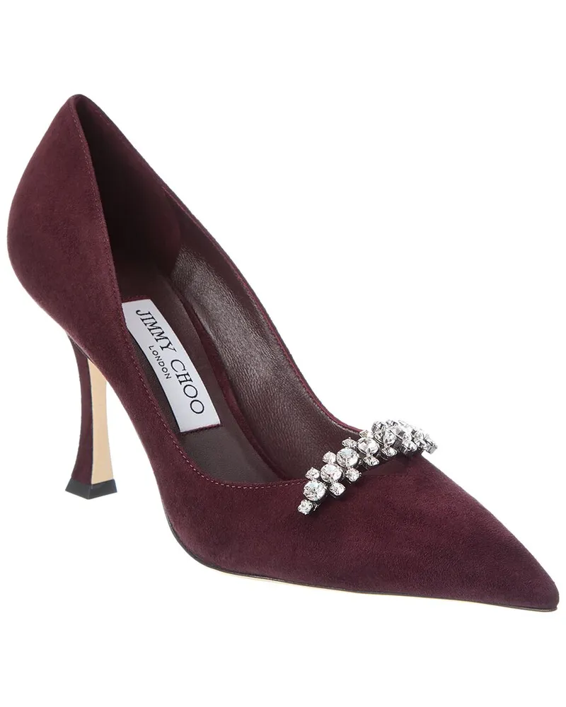 Jimmy Choo Belinda 90 Suede Pump Red
