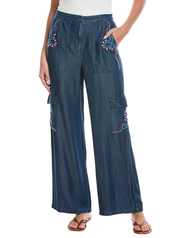Johnny Was Cargo Pant Blue