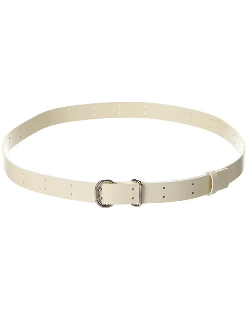 Jil Sander Leather Belt White