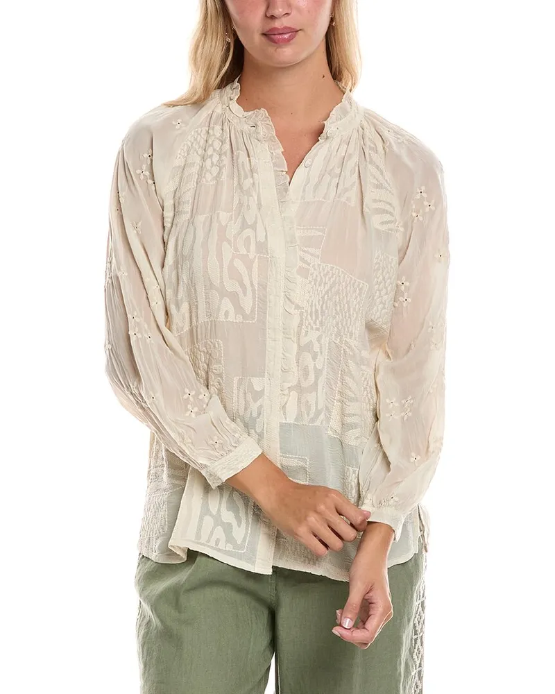 Johnny Was Molli Blouse White