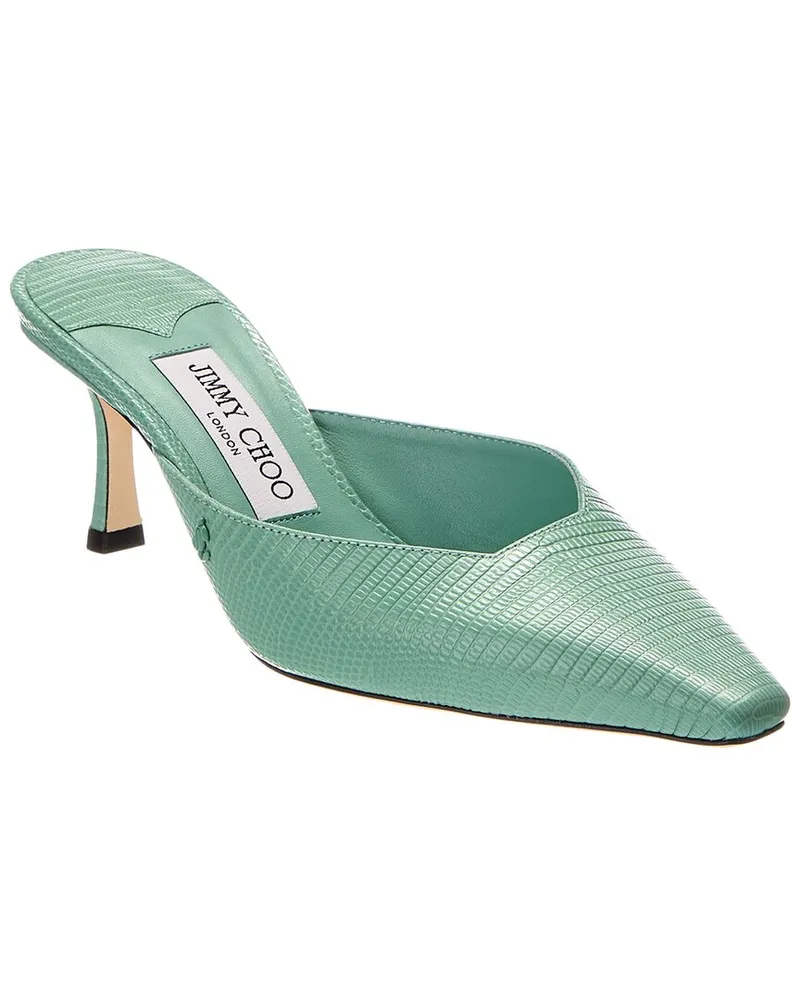 Jimmy Choo Vivi 65 Leather Mule Green