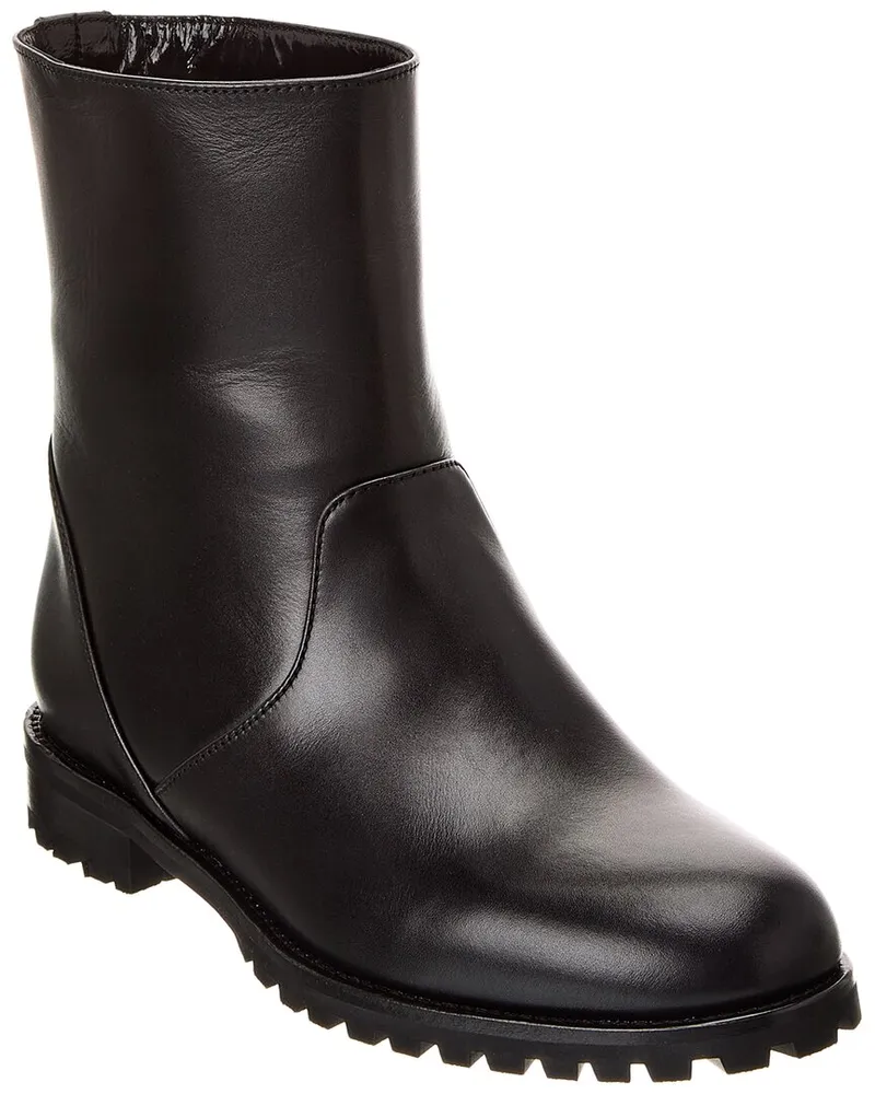 Manolo Blahnik Motosa 30 Leather Boot Black