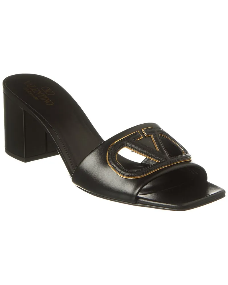 Valentino Garavani VLogo 60 Leather Sandal Black