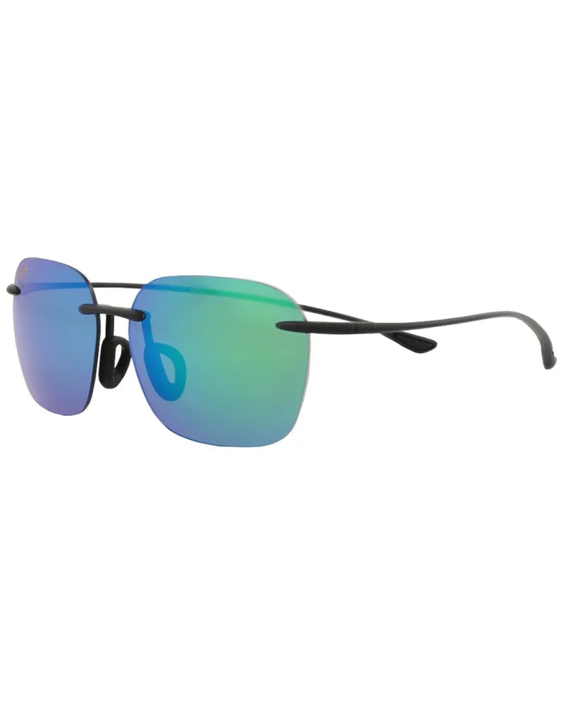 Maui Jim Unisex GM446 50mm Polarized Sunglasses Black