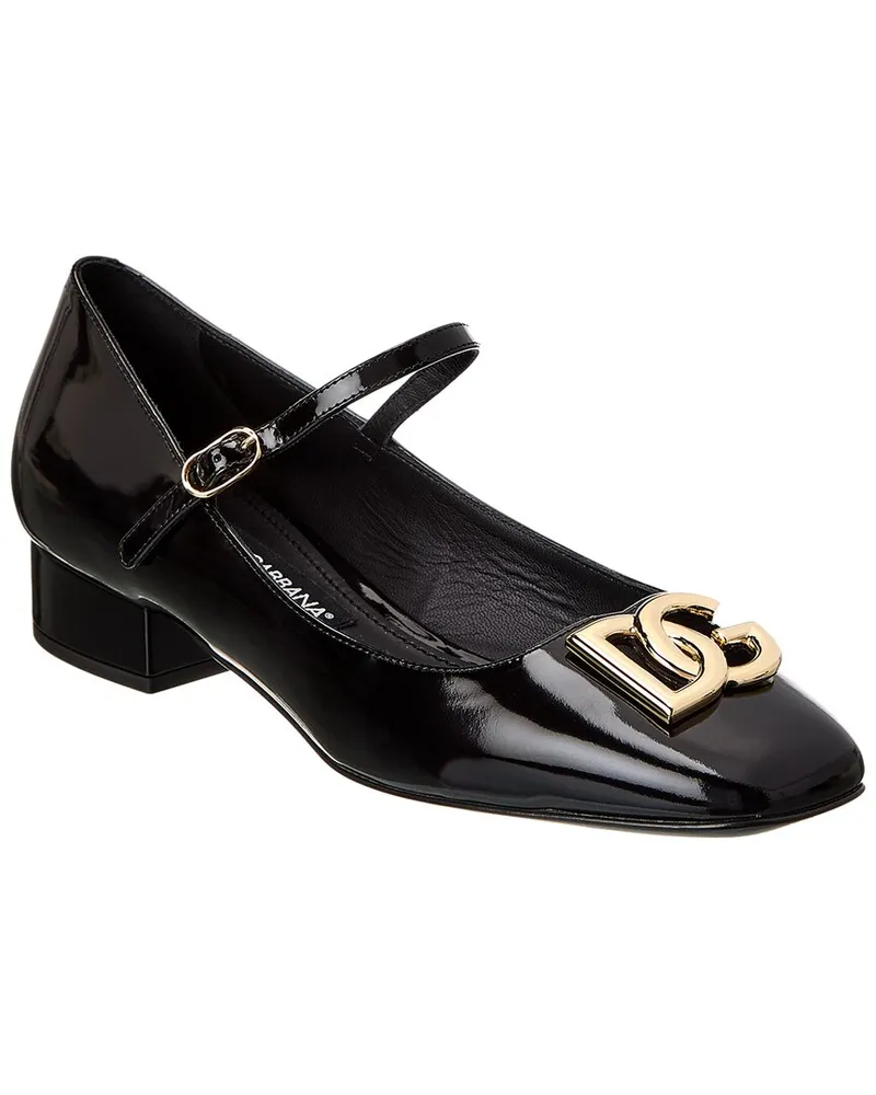 Dolce & Gabbana Mary Jane Leather Pump Black