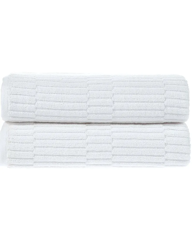 Alexis Antimicrobial Oxford Bath Sheet, Pack Of 2 Nocolor