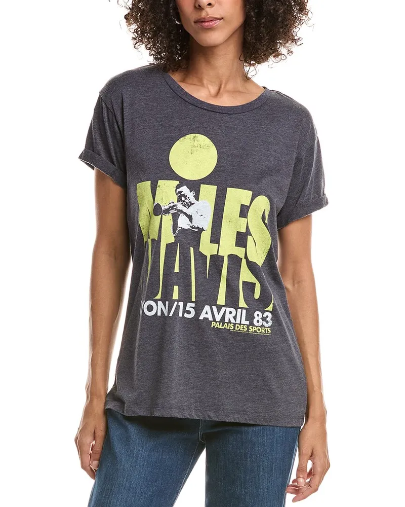 Chaser Vintage Roll Sleeve T-Shirt Blue
