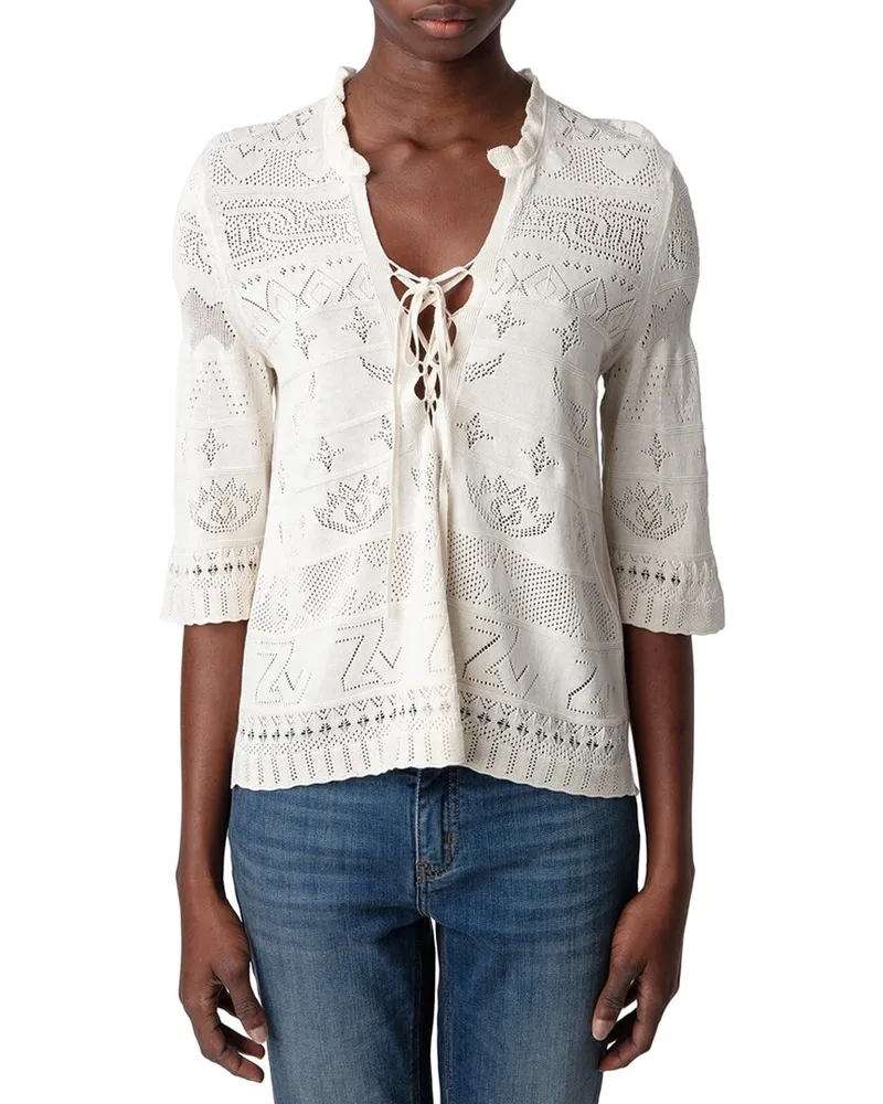Zadig & Voltaire Taho Co Dentelle Sweater Nocolor