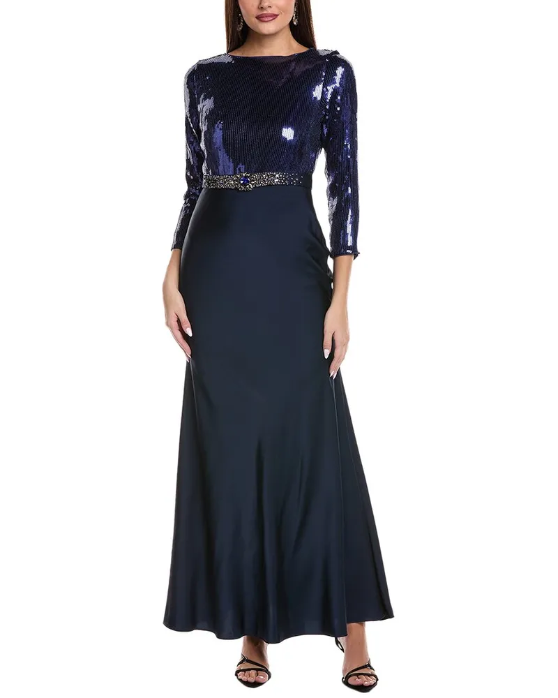 Sachin & Babi Christabel Gown Blue