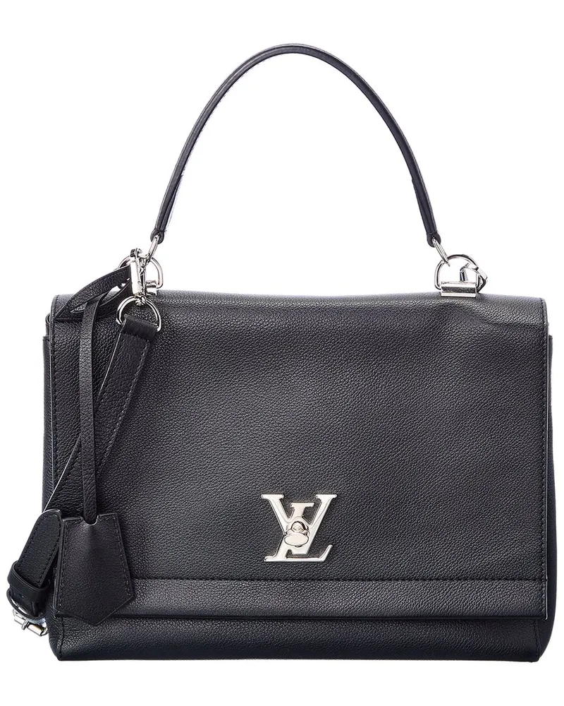 Louis Vuitton Black Leather LockMe II (Authentic Pre-Loved Black