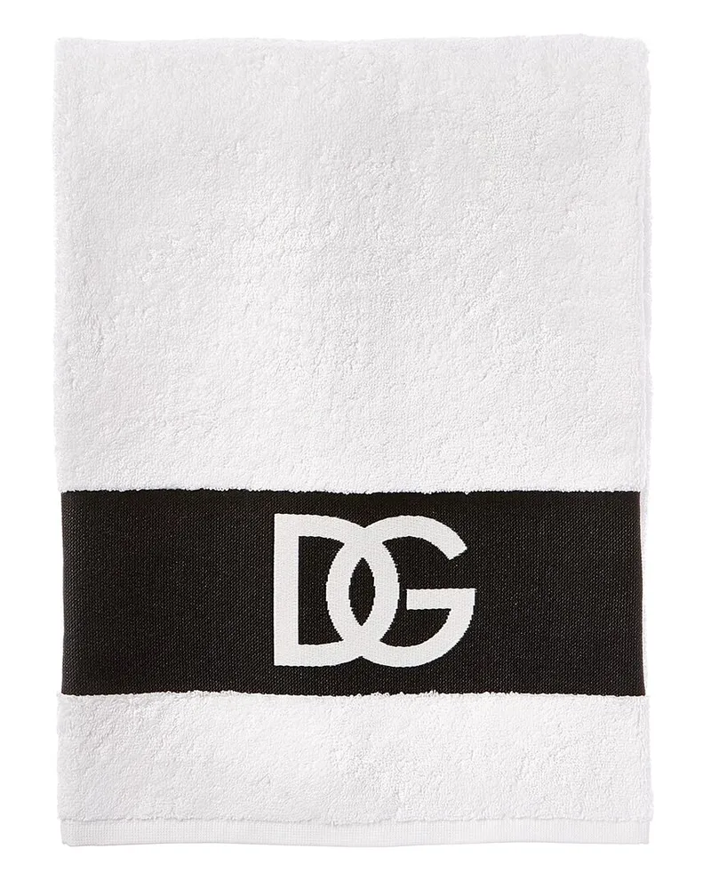 Dolce & Gabbana Logo-Print Terry Hand Towel White