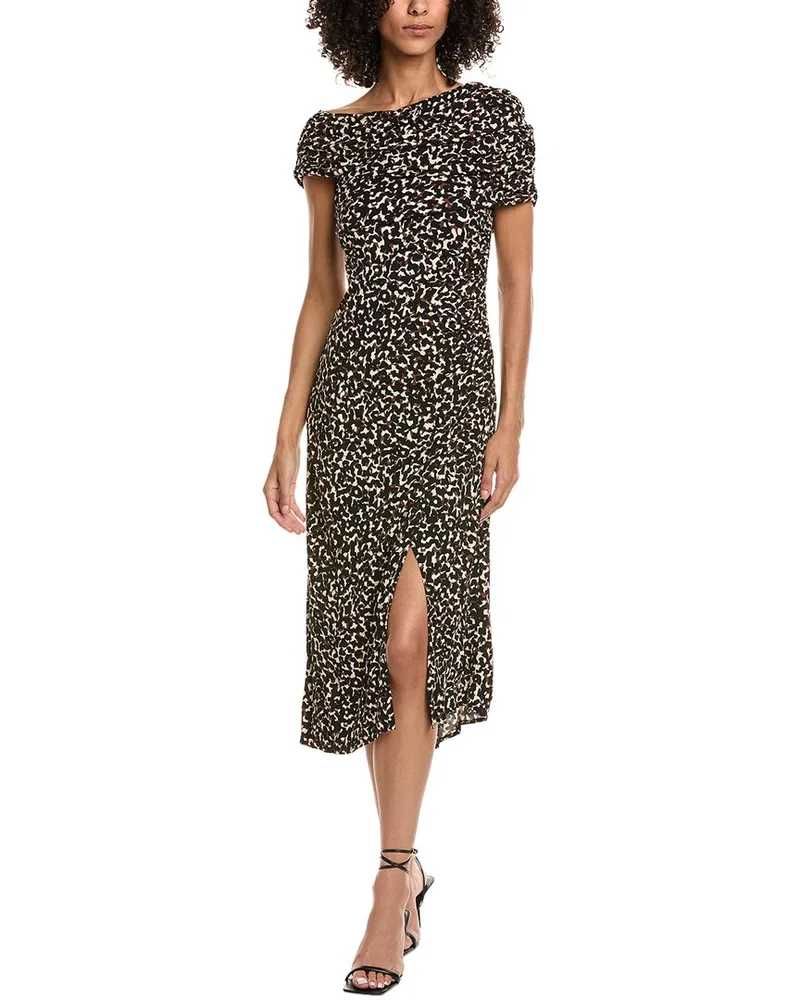 Diane von Furstenberg Agustin Midi Dress Brown