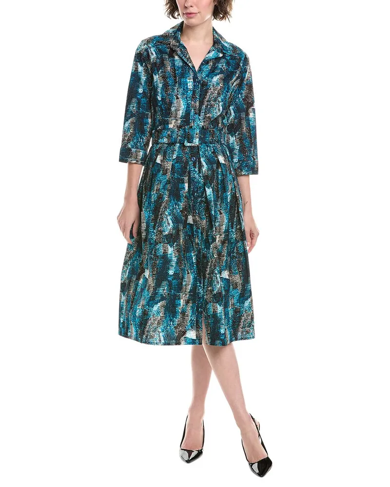 Samantha Sung Audrey #1 Shirtdress Blue