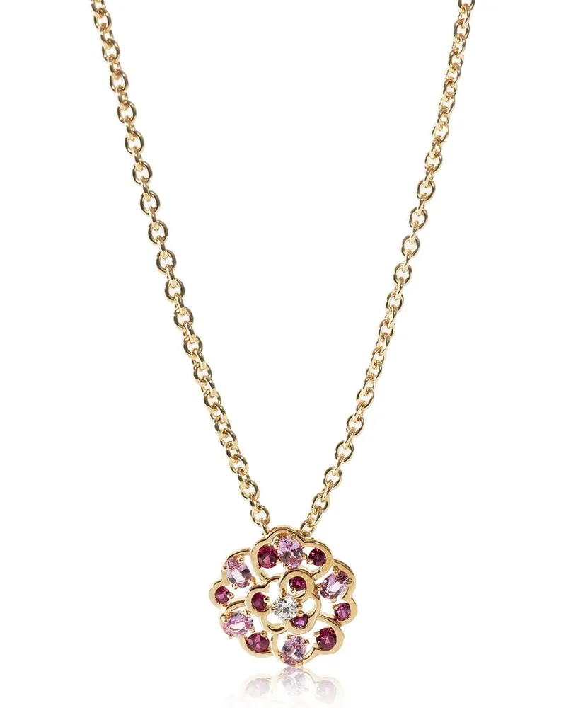 Chanel Fil De Camelia 18K Diamond Pendant (Authentic Pre-Loved Nocolor