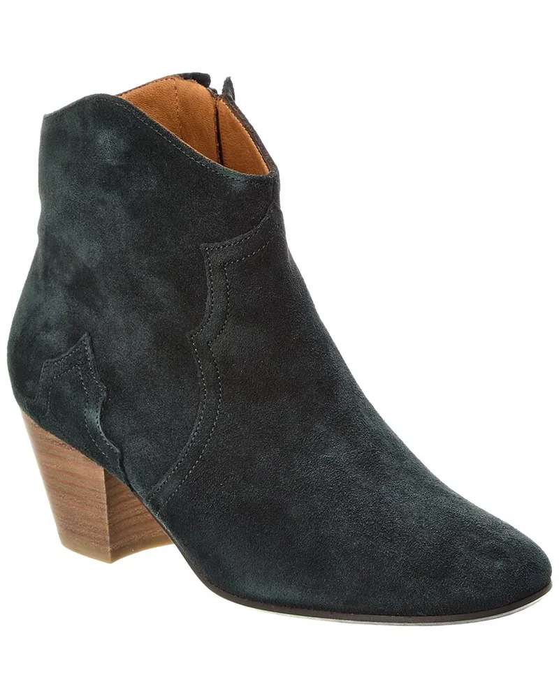 Isabel Marant Dicker Suede Bootie Black