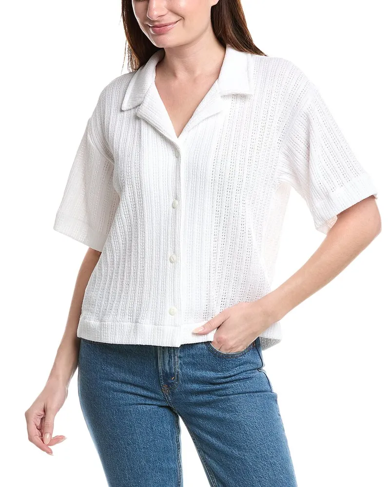 Rag & Bone Olivia Crochet Shirt White