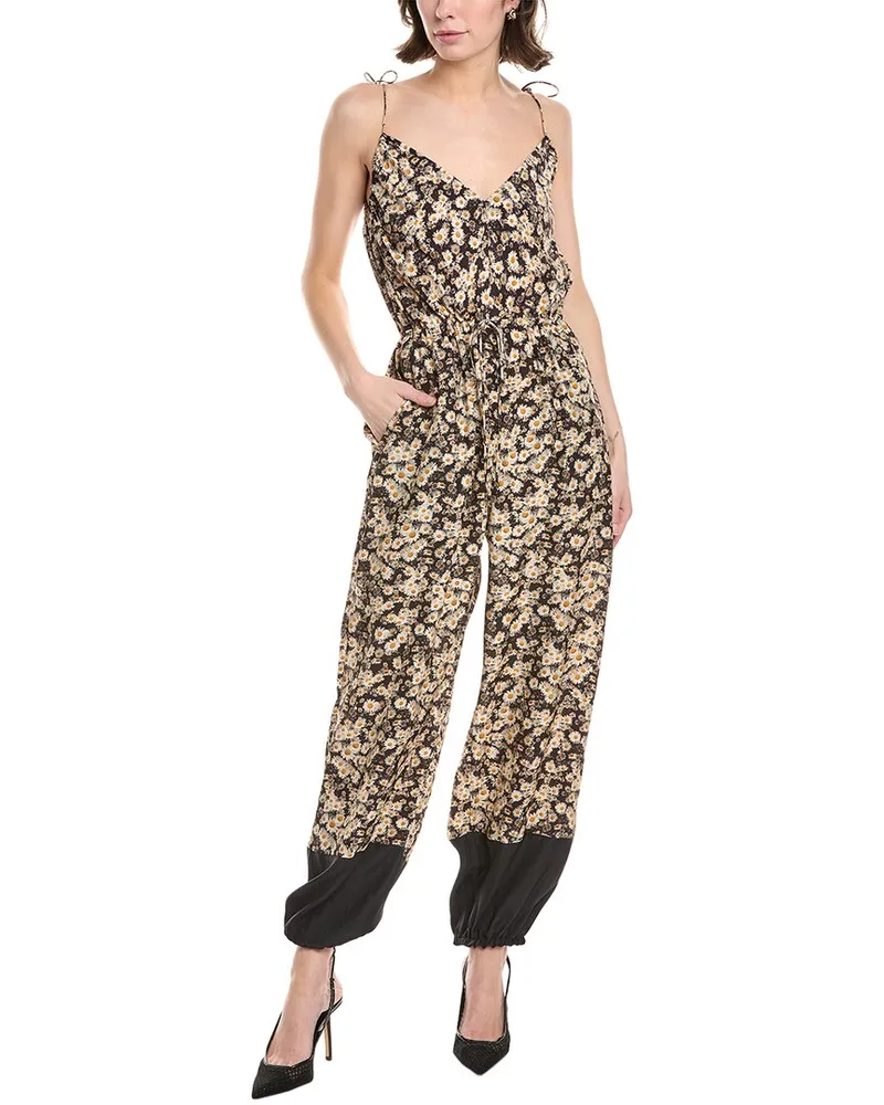 Stella McCartney Sienna Silk Jumpsuit Black