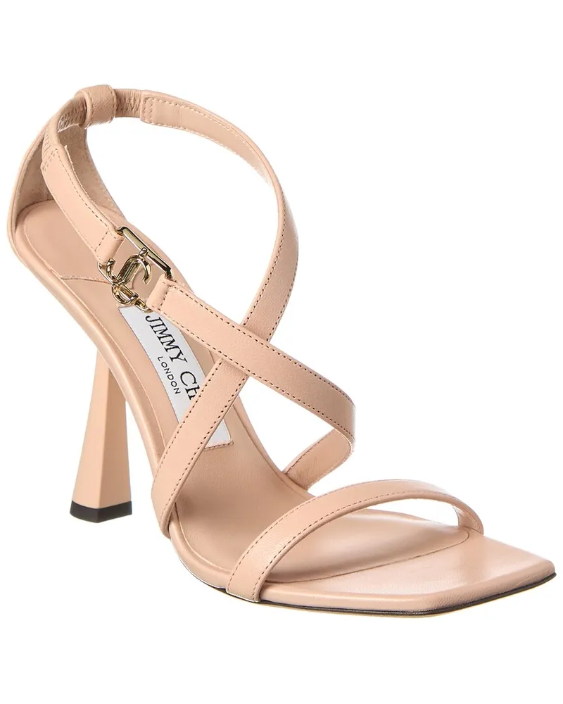 Jimmy Choo Jessica 100 Leather Sandal Pink
