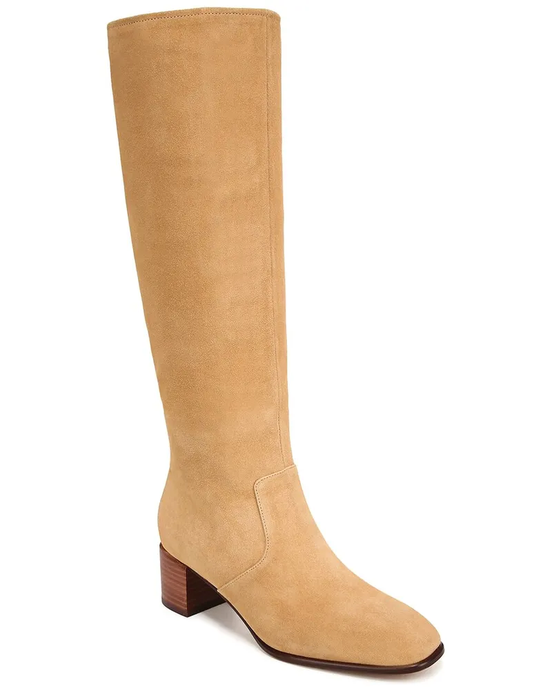 Vince Arabel Tall Suede Boot Beige