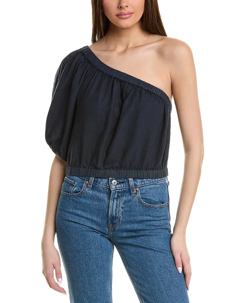 Graham & Spencer Laleen Linen Blouse Blue