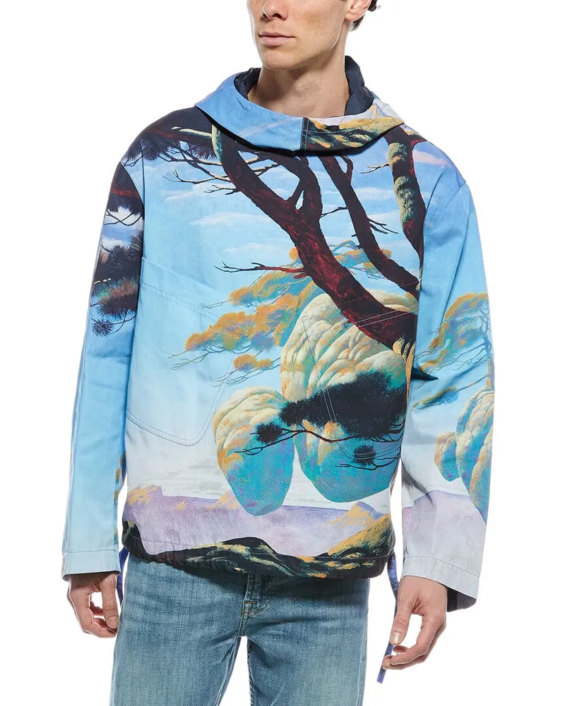 Valentino Garavani Caban Hoodie Blue
