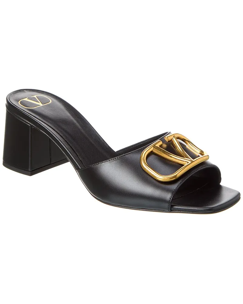 Valentino Garavani VLogo 60 Leather Sandal Black